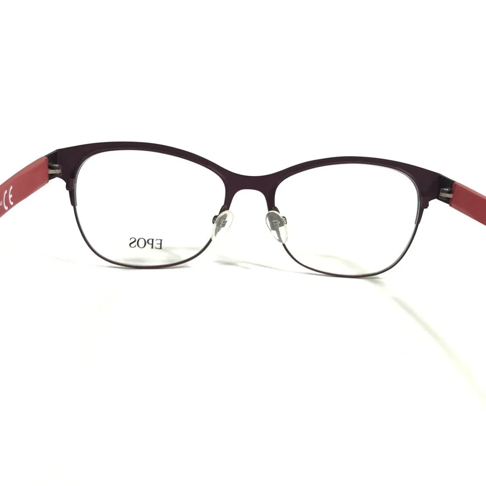 EPOS JOTA WR Eyeglasses Frames Black Purple Red Cat Eye Full Rim 50-16-140